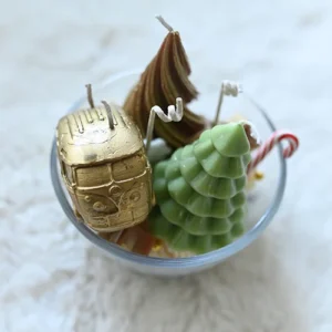 נר קצפת ונרות מוצקים לחג המולד